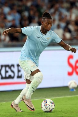 Roma, İtalya 18.08.2024: Lazio 'dan Tijjani Noslin İtalya futbol şampiyonluğu sırasında Serie A Enilive 2024-2025 karşılaşmasında SS Lazio-Venezia FC maçı 18 Ağustos 2024' te Roma 'da Stadio Olimpico' da oynanmıştır..