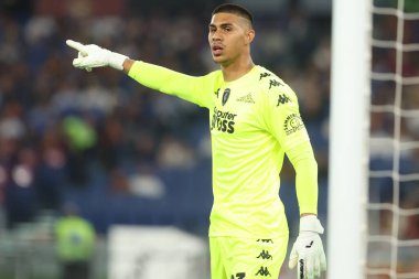 Roma, İtalya 25.08.2024: İtalyan futbolcu Devis Vasquez İtalya Futbol Şampiyonası sırasında Serie A Enilive 2024-2025 AS Roma-Empoli FC maçında 25 Ağustos 2024 'te Roma' da Stadio Olimpico 'da.