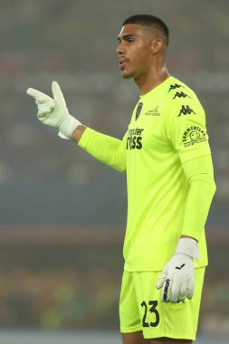 Roma, İtalya 25.08.2024: İtalyan futbolcu Devis Vasquez İtalya Futbol Şampiyonası sırasında Serie A Enilive 2024-2025 AS Roma-Empoli FC maçında 25 Ağustos 2024 'te Roma' da Stadio Olimpico 'da.