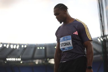 Roma, İtalya 30.08.2024: atletizm müsabakası sırasında Golden Gala Pietro Mennea Rome 2024 - 30 Ağustos 2024 'te Roma' daki Stadio Olimpico 'da Diamond League.