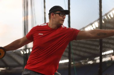 Roma, İtalya 30.08.2024: atletizm müsabakası sırasında Golden Gala Pietro Mennea Rome 2024 - 30 Ağustos 2024 'te Roma' daki Stadio Olimpico 'da Diamond League.