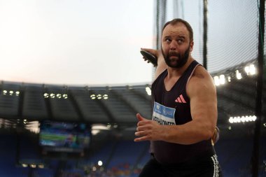 Roma, İtalya 30.08.2024: atletizm müsabakası sırasında Golden Gala Pietro Mennea Rome 2024 - 30 Ağustos 2024 'te Roma' daki Stadio Olimpico 'da Diamond League.