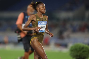 Roma, İtalya 30.08.2024: YAVI Winfred 3000M STEEPLECHASE KADINLARI Atletizm Yarışması Altın Gala Pietro Mennea Rome 2024 - 30 Ağustos 2024 'te Roma' daki Stadio Olimpico 'da Diamond League.