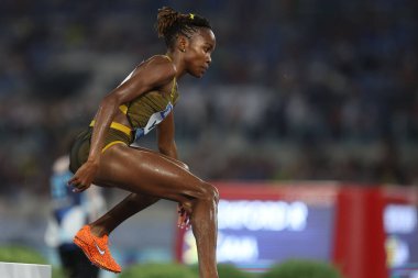 Roma, İtalya 30.08.2024: YAVI Winfred 3000M STEEPLECHASE KADINLARI Atletizm Yarışması Altın Gala Pietro Mennea Rome 2024 - 30 Ağustos 2024 'te Roma' daki Stadio Olimpico 'da Diamond League.