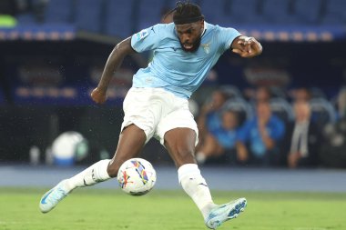 Rome, Italy 31.08.2024 : Nuno Tavares of Lazio during Italian football championship Serie A Enilive 2024-2025  match SS Lazio vs AC Milan at Stadio Olimpico in Rome on August 31, 2024. clipart