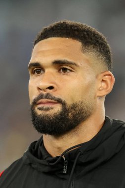 Roma, İtalya 31.08.2024: Milan 'dan Loftus Cheek İtalyan futbol şampiyonluğu Serie A Enilive 2024-2025 karşılaşmasında SS Lazio ile AC Milan arasında 31 Ağustos 2024' te Roma 'da Stadio Olimpico' da oynanan karşılaşma..