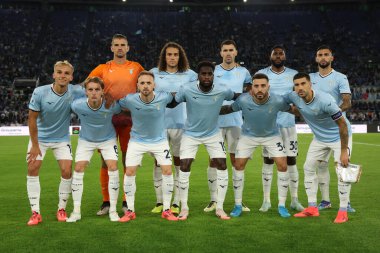 Roma, İtalya 16.09.2024: İtalyan futbol şampiyonası sırasındaki Lazio takımı Serie A Enilive 2024-2025 maçında SS Lazio Hellas Verona 'ya karşı Eylül 2024' te Roma 'daki Stadio Olimpico' da oynanacak..