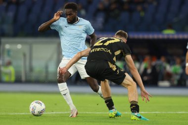 Roma, İtalya 16.09.2024: Lazio 'lu Boulaye Dia golü attı ve İtalya futbol şampiyonası Serie A Enilive 2024-2025 karşılaşmasında takımla birlikte kutlamak için Eylül 2024' de Roma 'daki Stadio Olimpico' da SS Lazio-Hellas Verona maçına çıktı..