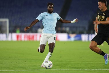 Roma, İtalya 16.09.2024: Lazio 'lu Boulaye Dia İtalyan futbol şampiyonluğu sırasında Serie A Enilive 2024-2025 karşılaşmasında SS Lazio Hellas Verona' ya karşı Eylül 2024 'te Roma' daki Stadio Olimpico 'da oynanan karşılaşma..