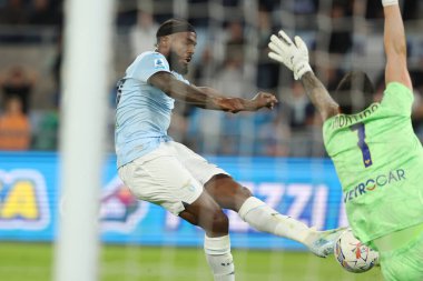 Roma, İtalya 16.09.2024: Lazio 'lu Nuno Tavares İtalyan futbol şampiyonluğu Serie A Enilive 2024-2025 karşılaşmasında SS Lazio Hellas Verona' ya karşı Eylül 2024 'te Roma' da Stadio Olimpico 'da oynanan karşılaşma..
