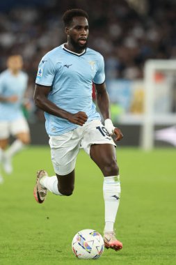 Roma, İtalya 16.09.2024: Lazio 'lu Boulaye Dia İtalyan futbol şampiyonluğu sırasında Serie A Enilive 2024-2025 karşılaşmasında SS Lazio Hellas Verona' ya karşı Eylül 2024 'te Roma' daki Stadio Olimpico 'da oynanan karşılaşma..