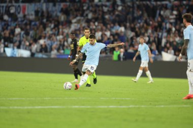 Roma, İtalya 16.09.2024: İtalya Futbol Şampiyonası sırasında Serie A Enilive 2024-2025 karşılaşmasında SS Lazio - Hellas Verona - Stadio Olimpico, Eylül 2024.