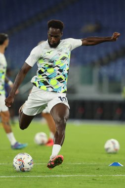 Roma, İtalya 16.09.2024: Lazio 'lu Boulaye Dia İtalyan futbol şampiyonluğu sırasında Serie A Enilive 2024-2025 karşılaşmasında SS Lazio Hellas Verona' ya karşı Eylül 2024 'te Roma' daki Stadio Olimpico 'da oynanan karşılaşma..
