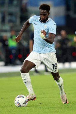 Roma, İtalya 16.09.2024: Lazio 'lu Boulaye Dia İtalyan futbol şampiyonluğu sırasında Serie A Enilive 2024-2025 karşılaşmasında SS Lazio Hellas Verona' ya karşı Eylül 2024 'te Roma' daki Stadio Olimpico 'da oynanan karşılaşma..