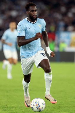 Roma, İtalya 16.09.2024: Lazio 'lu Boulaye Dia İtalyan futbol şampiyonluğu sırasında Serie A Enilive 2024-2025 karşılaşmasında SS Lazio Hellas Verona' ya karşı Eylül 2024 'te Roma' daki Stadio Olimpico 'da oynanan karşılaşma..