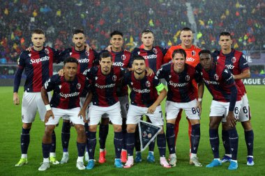 Bologna, İtalya 18.09.2024: resmi sıralama UEFA Şampiyonlar Ligi 2024-2025, birinci gün, futbol maçı Bologna FC 1909 - Shakhtar Donetsk, Renato Dall 'Ara Stadyumu, Eylül 2024.
