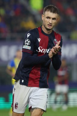 Bologna, İtalya 18.09.2024: UEFA Şampiyonlar Ligi 2024-2025, birinci gün, futbol maçı Bologna FC 1909 - Shakhtar Donetsk, Renato Dall 'Ara Stadyumu, Eylül 2024.