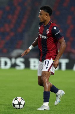 Bologna, İtalya 18.09.2024: UEFA Şampiyonlar Ligi 2024-2025, birinci gün, futbol maçı Bologna FC 1909 - Shakhtar Donetsk, Renato Dall 'Ara Stadyumu, Eylül 2024.
