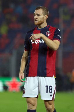 Bologna, İtalya 18.09.2024: UEFA Şampiyonlar Ligi 2024-2025, birinci gün, futbol maçı Bologna FC 1909 - Shakhtar Donetsk, Renato Dall 'Ara Stadyumu, Eylül 2024.