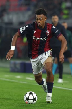 Bologna, İtalya 18.09.2024: UEFA Şampiyonlar Ligi 2024-2025, birinci gün, futbol maçı Bologna FC 1909 - Shakhtar Donetsk, Renato Dall 'Ara Stadyumu, Eylül 2024.