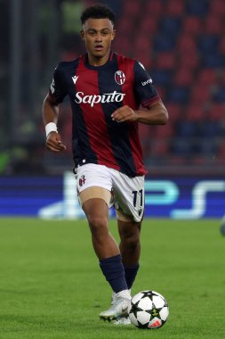 Bologna, İtalya 18.09.2024: UEFA Şampiyonlar Ligi 2024-2025, birinci gün, futbol maçı Bologna FC 1909 - Shakhtar Donetsk, Renato Dall 'Ara Stadyumu, Eylül 2024.
