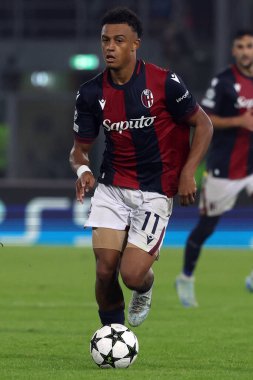 Bologna, İtalya 18.09.2024: UEFA Şampiyonlar Ligi 2024-2025, birinci gün, futbol maçı Bologna FC 1909 - Shakhtar Donetsk, Renato Dall 'Ara Stadyumu, Eylül 2024.