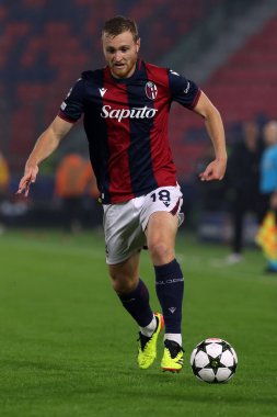 Bologna, İtalya 18.09.2024: UEFA Şampiyonlar Ligi 2024-2025, birinci gün, futbol maçı Bologna FC 1909 - Shakhtar Donetsk, Renato Dall 'Ara Stadyumu, Eylül 2024.