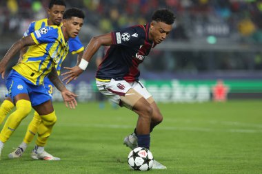 Bologna, İtalya 18.09.2024: UEFA Şampiyonlar Ligi 2024-2025, birinci gün, futbol maçı Bologna FC 1909 - Shakhtar Donetsk, Renato Dall 'Ara Stadyumu, Eylül 2024.