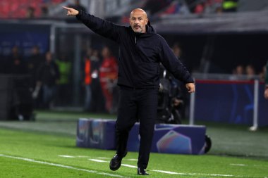 Bologna, İtalya 18.09.2024: UEFA Şampiyonlar Ligi 2024-2025, birinci gün, futbol maçı Bologna FC 1909 - Shakhtar Donetsk, Renato Dall 'Ara Stadyumu, Eylül 2024.