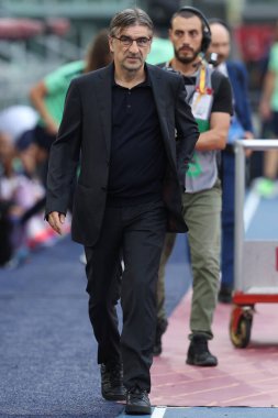 Roma, İtalya 22,09.2024: İvan Juriç 'in Roma' daki Stadio Olimpico 'da oynanan İtalya futbol şampiyonası Serie A Enilive 2024-2025 karşılaşmasında Roman ve Udinese Calcio sahaya çıktı.