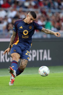 Roma, İtalya 22.09.2024: İtalya Futbol Şampiyonası sırasında Serie A Enilive 2024-2025 maçları sırasında Roma 'daki Stadio Olimpico' da AS Roma-Udinese Calcio karşılaşması.