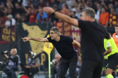 Roma, İtalya 22,09.2024: İtalyan futbol şampiyonası sırasında İvan Juriç Serie A Enilive 2024-2025 maçında AS Roma, Udinese Calcio 'ya karşı Roma' daki Stadio Olimpico 'da.