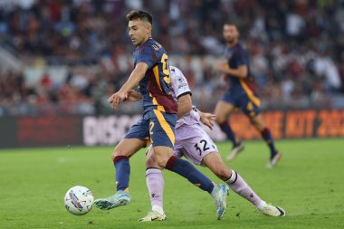 Roma, İtalya 22,09.2024: İtalyan futbol şampiyonası Serie A Enilive 2024-2025 karşılaşmasında Romanlar Udinese Calcio 'ya karşı Roma' daki Stadio Olimpico 'da Stephan El Shaarawy.