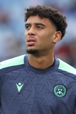 Roma, İtalya 22,09.2024: İtalyan futbol şampiyonası Serie A Enilive 2024-2025 karşılaşmasında Udinese Calcio 'ya karşı Roma' daki Stadio Olimpico 'da oynanan karşılaşmada Udinese' li Arthur Atta.