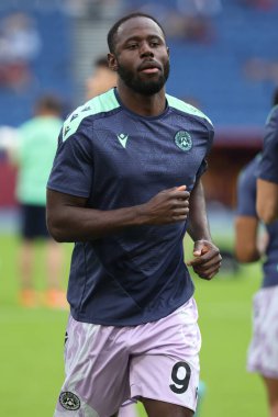 Roma, İtalya 22,09.2024: İtalyan futbol şampiyonası Serie A Enilive 2024-2025 maçından önce Udinese Calcio 'ya karşı Roma' daki Stadio Olimpico 'da oynanan ısınma karşılaşmasında Udinese' li Keinan Davis.