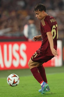 Roma, İtalya 26.9.2024: UEFA Avrupa Ligi 2024-2025 birinci gün, Roma 'daki Olimpiyat Stadyumu' nda AS Roma-Atletizm Kulübü Bilbao arasındaki futbol karşılaşması.