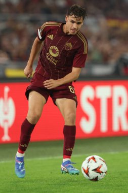 Roma, İtalya 26.9.2024: UEFA Avrupa Ligi 2024-2025 birinci gün, Roma 'daki Olimpiyat Stadyumu' nda AS Roma-Atletizm Kulübü Bilbao arasındaki futbol karşılaşması.