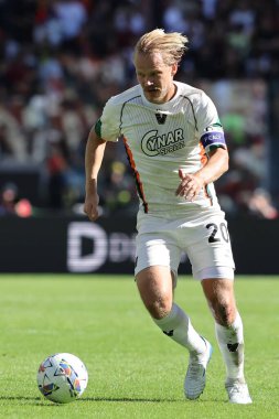 Roma, İtalya 29.09.2024: İtalyan futbol şampiyonluğu sırasında Pohjanpalo Serie A Enilive 2024-2025 Roma-Venezia FC karşılaşması 29 Eylül 2024 'te Roma' da Stadio Olimpico 'da.