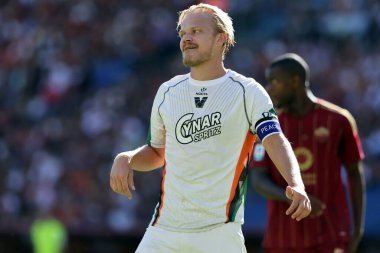 Roma, İtalya 29.09.2024: İtalyan futbol şampiyonluğu sırasında Pohjanpalo Serie A Enilive 2024-2025 Roma-Venezia FC karşılaşması 29 Eylül 2024 'te Roma' da Stadio Olimpico 'da.