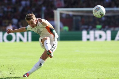 Roma, İtalya 29.09.2024: İtalya Futbol Şampiyonası sırasında Nicola Caviglia Serie A Enilive 2024-2025 maçında AS Roman-Venezia FC ile 29 Eylül 2024 'te Roma' daki Stadio Olimpico 'da karşılaştı..