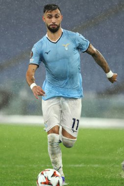 Roma, İtalya 03.10.2024: Uefa Avrupa Ligi 2024-2025 gününde Lazio 'lu Taty Castellanos, SS Lazio ile Ogc Nice arasındaki futbol karşılaşması Roma Olimpiyat Stadyumu' nda gerçekleşti..