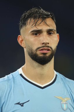 Roma, İtalya 03.10.2024: Lazio 'dan Taty Castellanos 2024-2025 Uefa Avrupa Ligi' nin ikinci gününde Roma 'daki Olimpiyat Stadyumu' nda SS Lazio ve Ogc Nice arasında oynanan futbol karşılaşmasında zaferi kutladı..