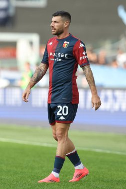 Roma, İtalya 27.10.2024: Stefano Sabelli İtalya futbol şampiyonasında Serie A Enilive 2024-2025 karşılaşmasında SS Lazio ve Genoa FC maçı 27 Ekim 2024 'te Roma' da Stadio Olimpico 'da oynandı..