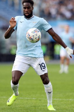 Roma, İtalya 27.10.2024: Lazio 'lu Boulaye Dia İtalya Futbol Şampiyonası sırasında Serie A Enilive 2024-2025 karşılaşması sırasında 27 Ekim 2024' te Roma 'daki Stadio Olimpico' da SS Lazio Cenova FC 'ye karşı..