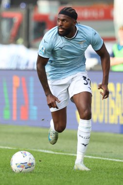 Roma, İtalya 27.10.2024: Lazio 'lu Nuno Tavares İtalya Futbol Şampiyonası sırasında Serie A Enilive 2024-2025 karşılaşmasında SS Lazio, Cenova FC' ye karşı Roma 'da 27 Ekim 2024' te Stadio Olimpico 'da oynanan karşılaşma..