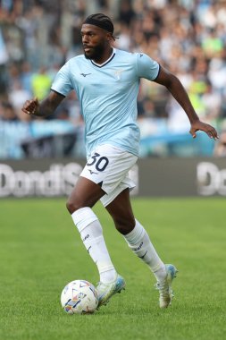 Roma, İtalya 27.10.2024: Lazio 'lu Nuno Tavares İtalya Futbol Şampiyonası sırasında Serie A Enilive 2024-2025 karşılaşmasında SS Lazio, Cenova FC' ye karşı Roma 'da 27 Ekim 2024' te Stadio Olimpico 'da oynanan karşılaşma..