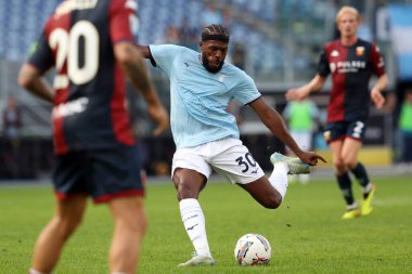 Roma, İtalya 27.10.2024: Lazio 'lu Nuno Tavares İtalya Futbol Şampiyonası sırasında Serie A Enilive 2024-2025 karşılaşmasında SS Lazio, Cenova FC' ye karşı Roma 'da 27 Ekim 2024' te Stadio Olimpico 'da oynanan karşılaşma..