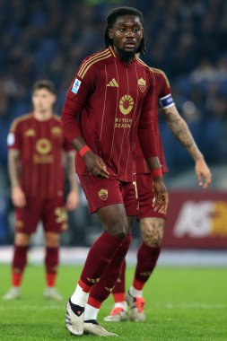 Roma, İtalya 31.10.2024: İtalyan futbol şampiyonası sırasında Roma 'dan Manu Kone (Serie A Enilive 2024-2025), 31 Ekim 2024' te Roma 'daki Stadio Olimpico' da AS Roman-Torino Fc maçına çıktı..