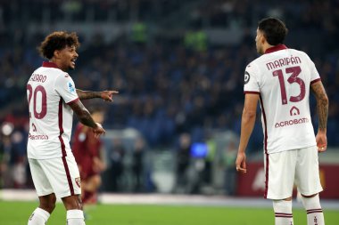 Roma, İtalya 31.10.2024: Torino 'dan Valentino Lazaro, İtalya futbol şampiyonluğu sırasında Torino' dan Maripan Serie A Enilive 2025 Roma-Torino Fc 'ye karşı 31 Ekim 2024' te Roma Stadyumu Olimpico 'da oynanan karşılaşma..