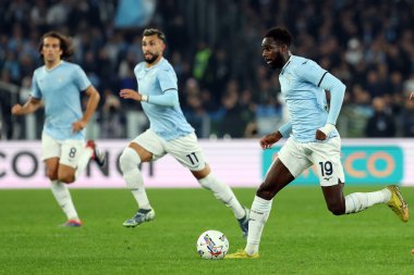 Roma, İtalya 4.11.2024: Lazio 'lu Boulaye Dia İtalya Futbol Şampiyonası sırasında Serie A Enilive 2024-2025 karşılaşmasında SS Lazio, Cagliari Calcio' ya karşı 4 Kasım 2024 'te Roma' da Stadio Olimpico 'da oynanan karşılaşma..